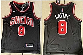 Bulls 8 Zach Lavine Black Nike Swingman Jersey,baseball caps,new era cap wholesale,wholesale hats